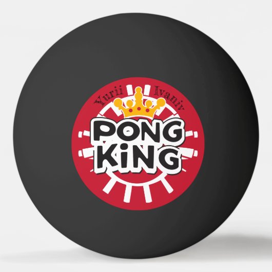 Pong King Red Pingpongballen (Voorkant)
