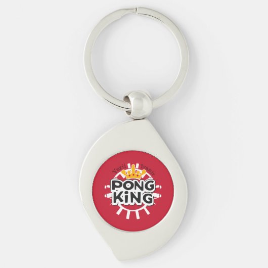 Pong King Red Sleutelhanger (Voorkant)