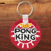 Pong King Red Sleutelhanger (Voorkant)