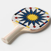 Pong Raquette de Ping Pong, impression complète au dos (Devant Angle)