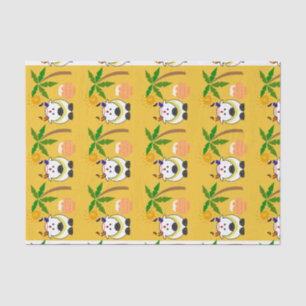 Pongal Pot, Koe en boom Tissuepapier