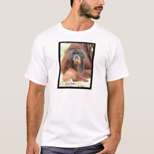 Pongo Orangutan Ape Mannen T-Shirt (Voorkant)