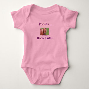 Ponies... Born Cute. Romper