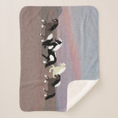 Ponies Sherpa Blanket Deken (Voorkant)