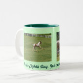 Ponies Tweekleurige Koffiemok (Voorkant links)