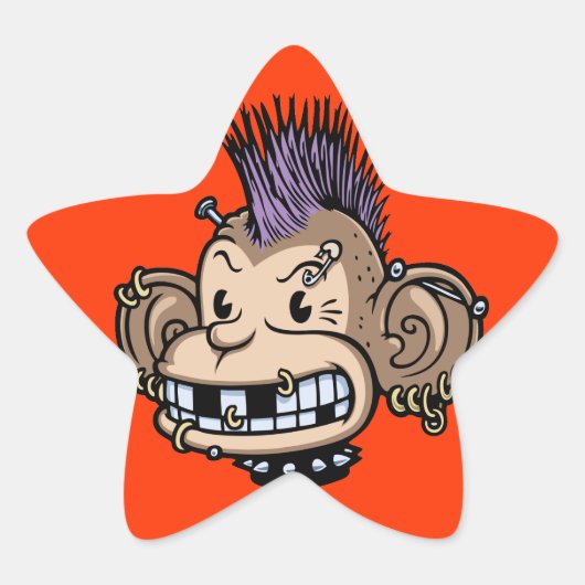 Ponkey Ster Sticker (Voorkant)