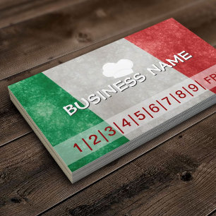 Ponskaart de van de Bedrijfs pizza van Italië van Klantenkaartje
