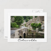 Pont à Castle Combe, carte frontière blanche du Ro (Devant / Derrière)