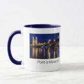Pont a Mousson Panorama met Moselle Souvenir Mok (Links)