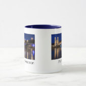 Pont a Mousson Panorama met Moselle Souvenir Mok (Midden)