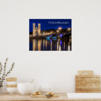 Pont a Mousson Panorama met Moselle Souvenir