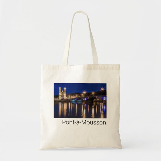Pont a Mousson Panorama met Moselle Souvenir Tote Bag (Voorkant)