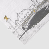 Pont Alexandre III aan de Seine River - Parijs Fra Tissuepapier (Detail)
