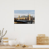 Pont Alexandre III en Grand Palais in het gouden u Poster (Keuken)