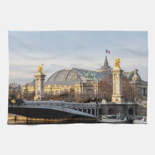 Pont Alexandre III en Grand Palais in het gouden u Theedoek
