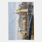 Pont Alexandre III en Grand Palais in het gouden u Theedoek (Verticaal)