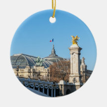 Pont Alexandre III en Grand Palais op een zonnige