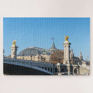 Pont Alexandre III en Grand Palais op een zonnige  Legpuzzel