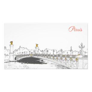 Pont Alexandre III op de Seine - Parijs Frankrijk Foto Afdruk