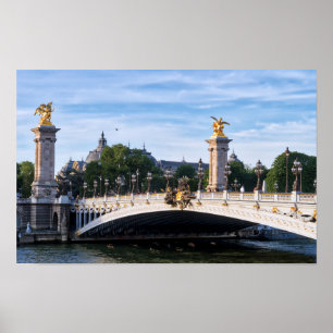 Pont Alexandre III op de Seine - Parijs, Frankrijk Poster