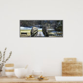 Pont avec affiche de neige (Cuisine)