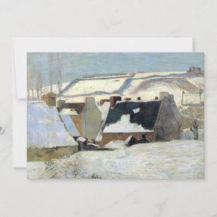 Pont-Aven in de sneeuw