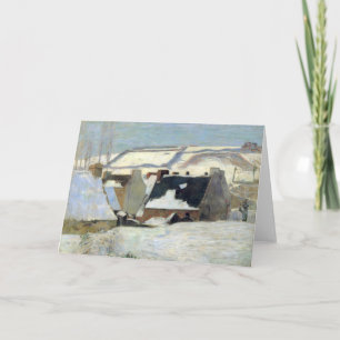 Pont-Aven onder de sneeuw   Paul Gauguin Kaart