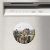 Pont Bastei En Allemagne aimant rond (In Situ (Lave-vaisselle))