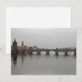 Pont Charles, carte Prague (Devant / Derrière)