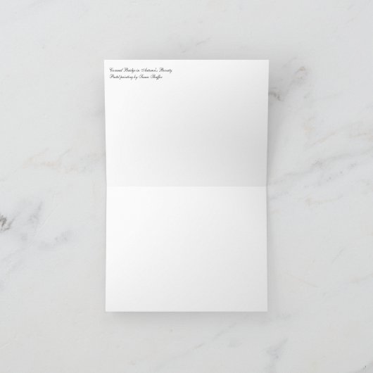 Pont couvert dans la carte de note de la (Intérieur)