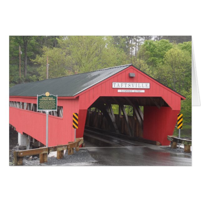 Pont couvert de Taftsville, Vermont (Devant Horizontal)