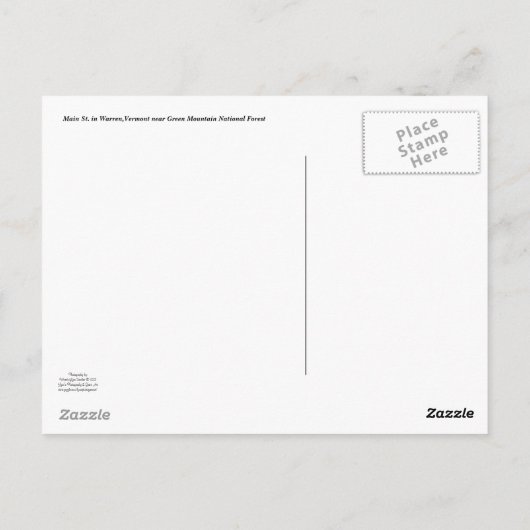 Pont couvert de Warren - Carte postale (Dos)