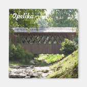 Pont couvert Opelika Alabama Magnet photo (Devant)