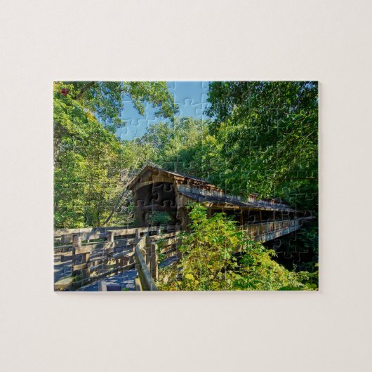 Pont couvert Puzzle Ohio Jigsaw Puzzle (Horizontal)