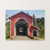 PONT COUVERT ROUGE JIGSAW PUZZLE (Horizontal)