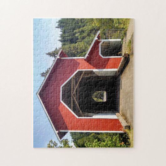 PONT COUVERT ROUGE JIGSAW PUZZLE (Vertical)