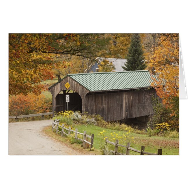 Pont couvert, Vermont, États-Unis (Devant horizontal)
