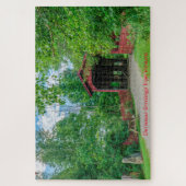 Pont couvert Vermont Jigsaw Puzzle (Vertical)