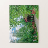 Pont couvert Vermont. Puzzle (Vertical)