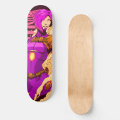 Pont Cyberpunk Girl Skateboard (Recto)