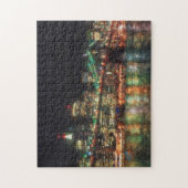 Pont de Brooklyn au puzzle de nuit (Vertical)