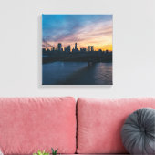 Pont de Brooklyn Coucher de soleil Toile Murale - (Insitu(Salon))