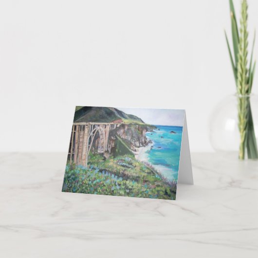 Pont de crique de Bixby - carte de voeux (Devant)