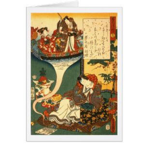 Pont de flottement des rêves par Toyokuni Utagawa