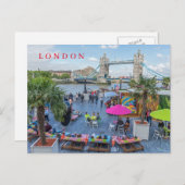 Pont de la Tour de Londres en vue estivale carte p (Devant / Derrière)