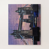 Pont de la Tour de Londres Violet Puzzle (Vertical)