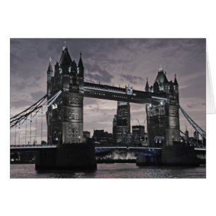 Pont de la Tour Noire et Blanche Londres Tamise