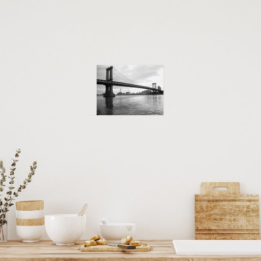 Pont de Manhattan - affiche 15 x 11 - Pas de front (Cuisine)