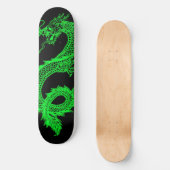 Pont de skateboard Neon Green Dragon (Recto)