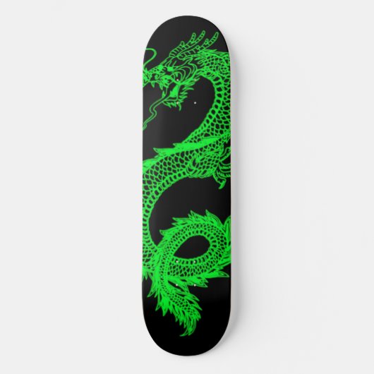 Pont de skateboard Neon Green Dragon (Recto)